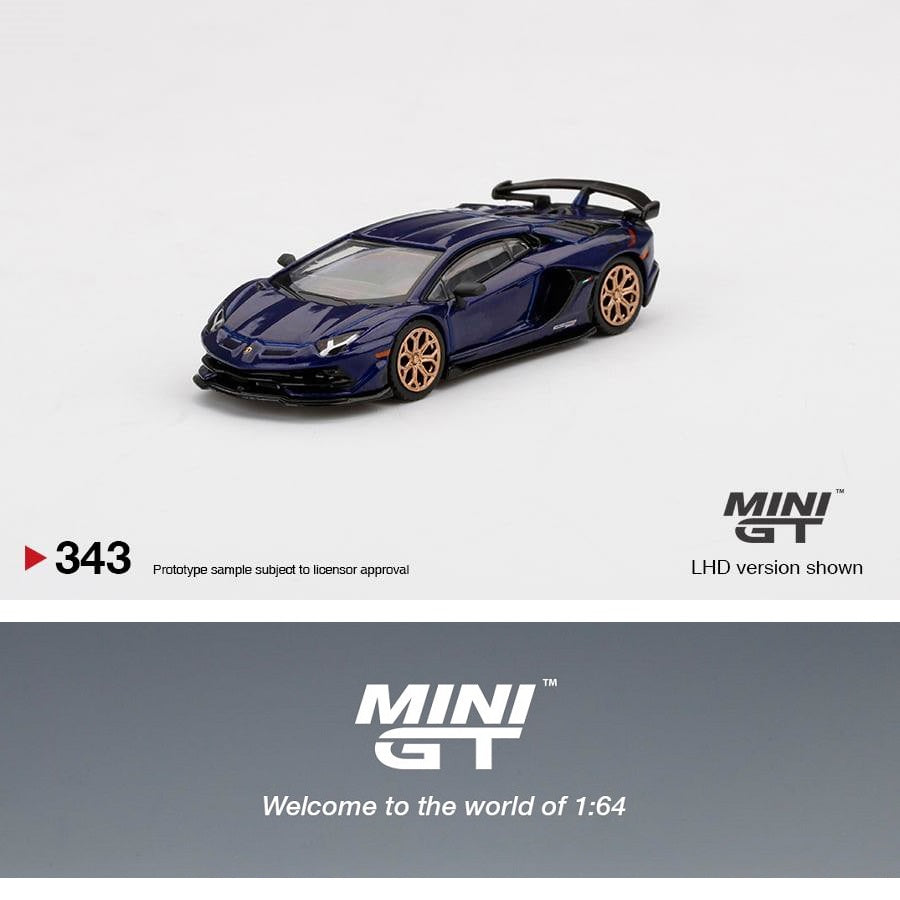 MINI GT 1/64 Lamborghini Aventador SVJ Viola Aletheia LHD MGT00343-L