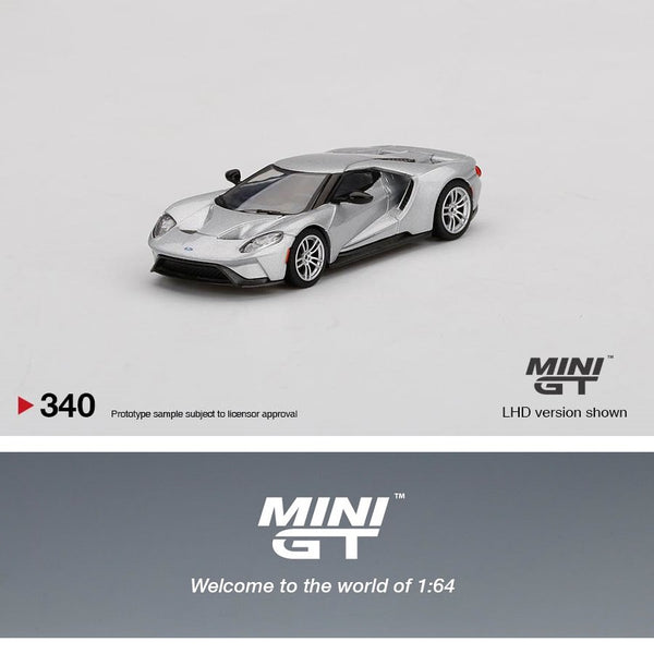 MINI GT 1/64 Ford GT Ingot Silver LHD MGT00340-L