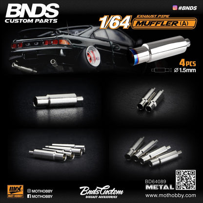 BNDS 1/64 Muffler A set of 4 (BD64089)