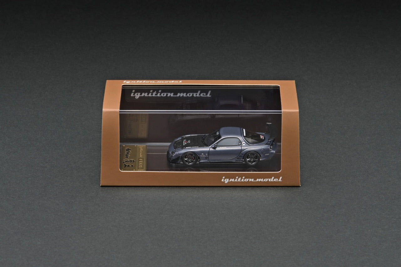 PREORDER Ignition Model 1/64 HIGH-END RESIN MODEL FEED RX-7 (FD3S) 魔王 Gun Metallic IG2724 (Approx. Release Date : Q4 2022 to Q1 2023 subject to manufacturer's final decision)