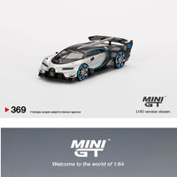 MINI GT 1/64 Bugatti Vision Gran Turismo Silver LHD MGT00369-L