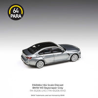 PARA64 1/64 2020 BMW M3 G80 – Skyscraper Grey LHD PA-55206