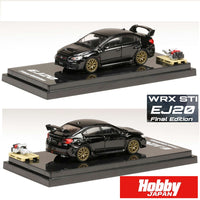 HOBBY JAPAN 1/64 SUBARU WRX STI EJ20 FINAL EDITION FULL PACAKGE with Engine Display model Black HJ642021FBK