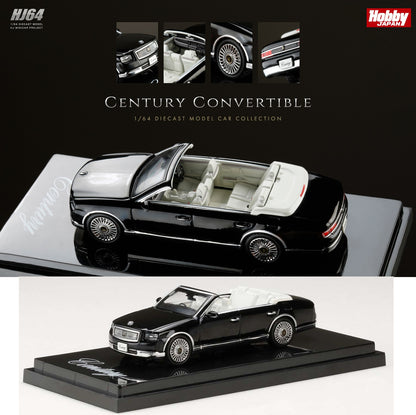 HOBBY JAPAN 1/64  Toyota CENTURY GRMN Convertible Black HJ643019CBK
