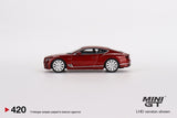 MINI GT 1/64 Bentley Continental GT Speed 2022 Candy Red LHD MGT00420-L