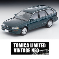 TOMYTEC TLVN 1/64 Toyota Corolla Wagon L Touring Green 1996 LV-N287b