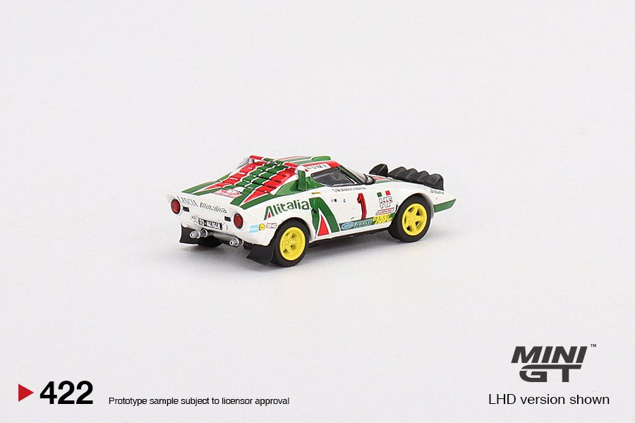 MINI GT 1/64 Lancia Stratos HF 1977 Rally MonteCarlo Winner #1 LHD MGT00422-L