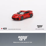 MINI GT 1/64 Porsche 911 Turbo S Guards Red LHD MGT00423-L