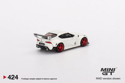 MINI GT 1/64 Pandem Toyota GR Supra V1.0  Pearl White LHD MGT00424-L