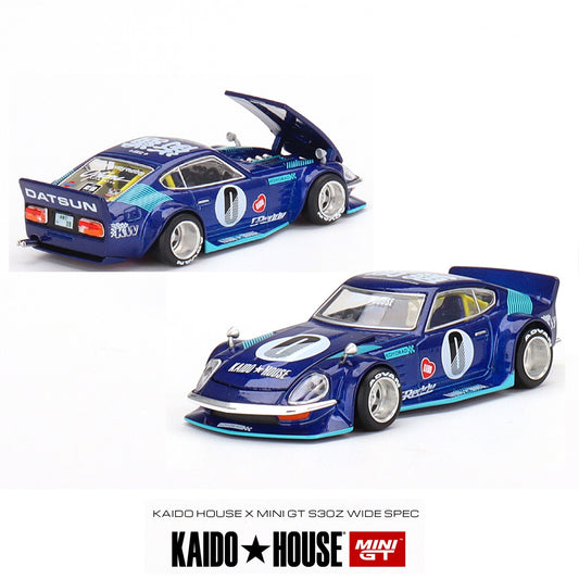 MINI GT x Kaido House 1/64 Datsun KAIDO Fairlady Z Blue RHD KHMG024