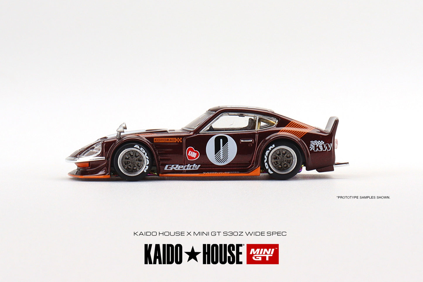 MINI GT x Kaido House 1/64 Datsun KAIDO Fairlady Z Dark Red RHD KHMG023