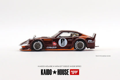 MINI GT x Kaido House 1/64 Datsun KAIDO Fairlady Z Dark Red RHD KHMG023