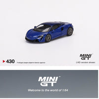 MINI GT 1/64 McLaren Artura Volcano Blue LHD MGT00430-L