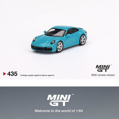 MINI GT 1/64 Porsche 911 (992) Carrera S Miami Blue MGT00435-L