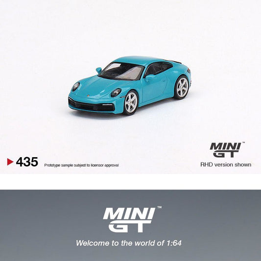 MINI GT 1/64 Porsche 911 (992) Carrera S Miami Blue MGT00435-L