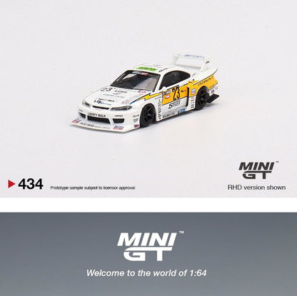 MINI GT 1/64 LB-Super Silhouette Nissan S15 SILVIA #23 2021 Formula Drift Japan MGT00434-R