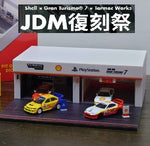 TARMAC WORKS x Gran Turismo 7 x SHELL 1/64 Pit Garage Diorama ** Diecast cars sold seperately **