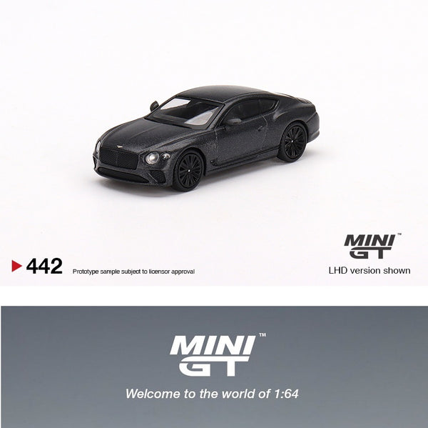 MINI GT 1/64 Bentley Continental GT Speed 2022 Anthracite Satin RHD MGT00442-R