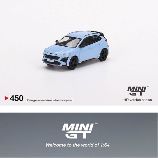 MINI GT 1/64 Hyundai KONA N Performance Blue LHD MGT00450-L