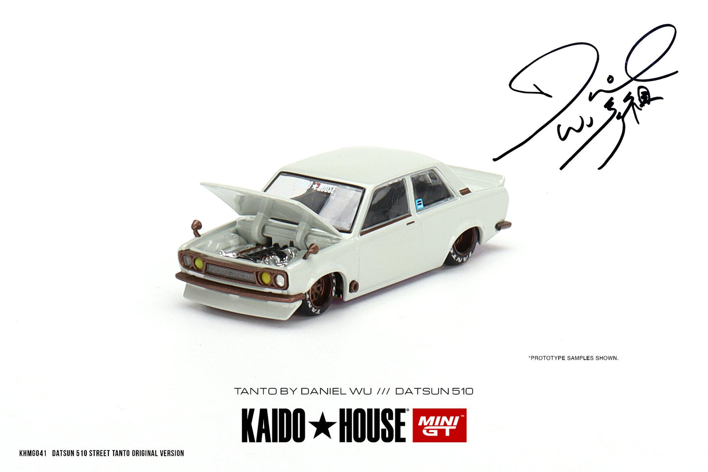 MINI GT x Kaido House 1/64 Datsun 510 Street Tanto V1 by Daniel Wu LHD KHMG041