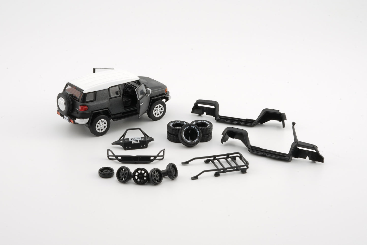 BM CREATIONS JUNIOR 1/64 Toyota 2015 FJ Cruiser - Metalic Dark Grey -LHD 64B0141
