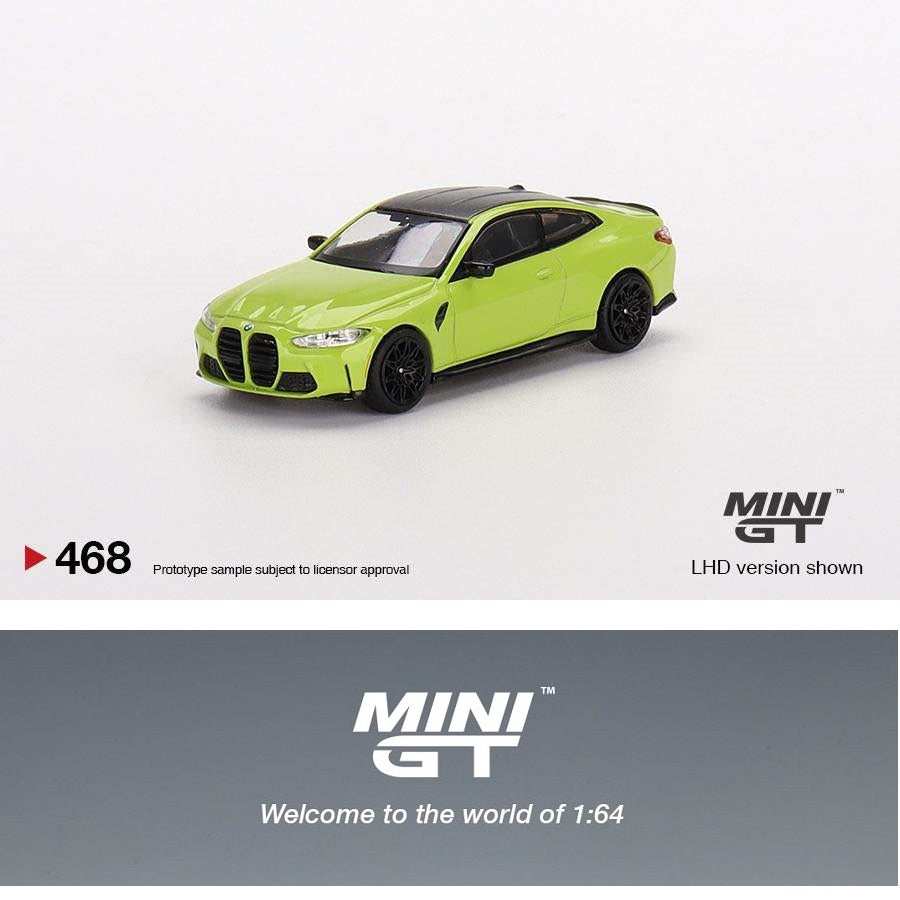 MINI GT 1/64 BMW M4 Competition (G82) San Paulo Yellow LHD MGT00468-L