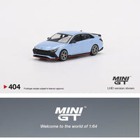 MINI GT 1/64 Hyundai Elantra N Performance Blue LHD MGT00404-L