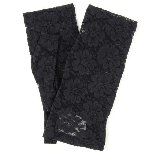 Fingerless lace glove - Black 