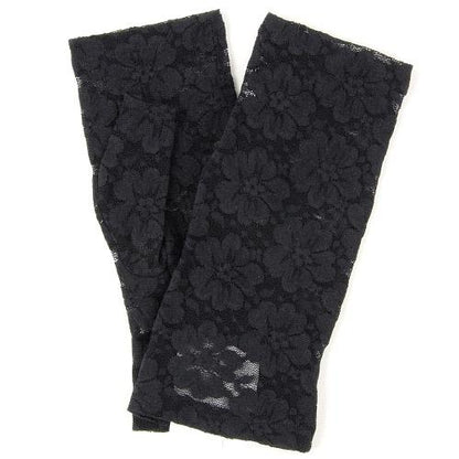 Fingerless lace glove - Black 