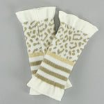 French made handwarmer - White leopard 