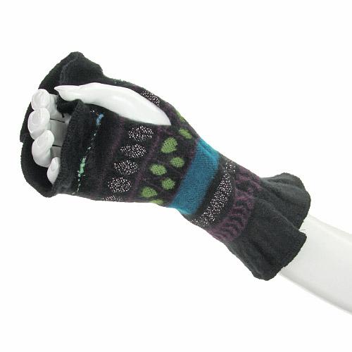 French handwarmer border dot - Black
