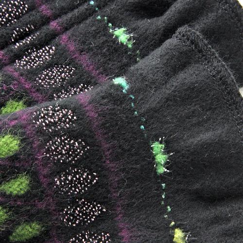 French handwarmer border dot - Black