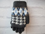 Thousand birds pattern glove - Black