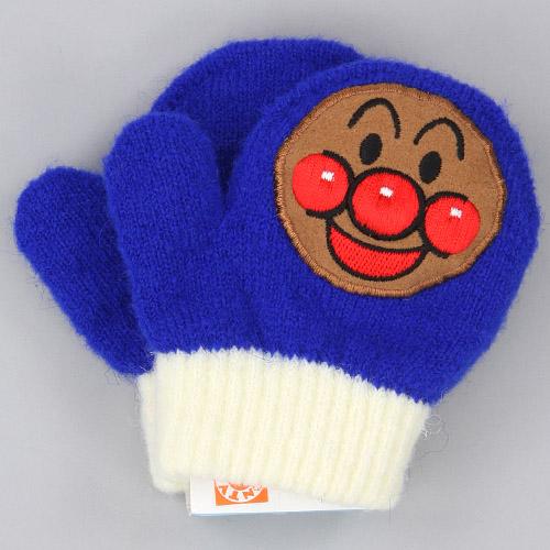 Toddler gloves Anpanman whistle - Sky blue