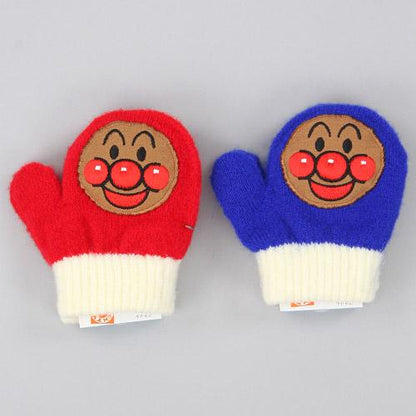 Toddler gloves Anpanman whistle - Red