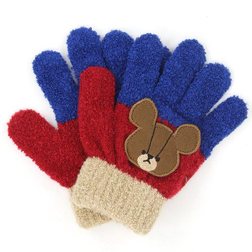 Toddler gloves - Wine bear 