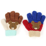 Toddler gloves - Wine bear 