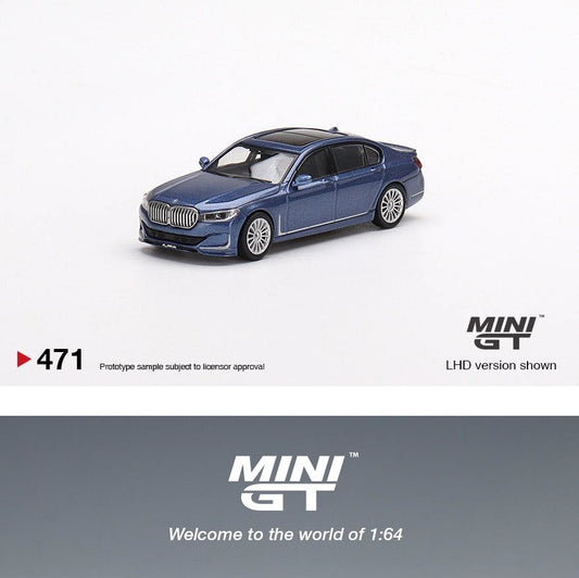 MINI GT 1/64 BMW Alpina B7 xDrive Alpina Blue Metallic LHD MGT00471-L