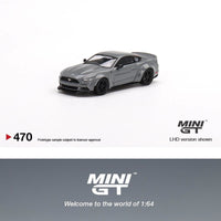 MINI GT 1/64 Ford Mustang GT LB-Works Grey LHD MGT00470-L