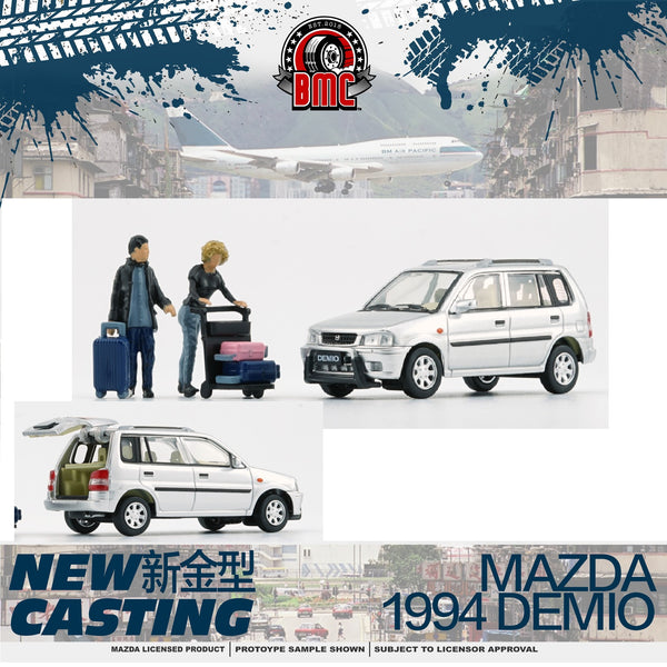 BM Creations 1/64 Mazda 1994 Demio -Silver (LHD) 64B0312