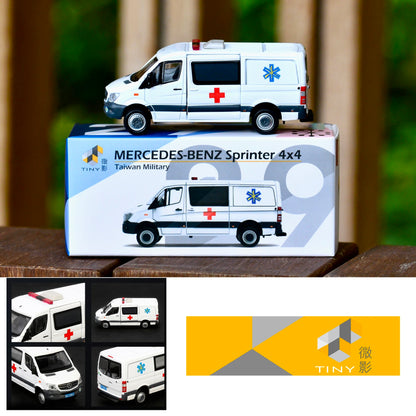 TINY 微影 TW29 Mercedes-Benz Sprinter 4x4 FL Taiwan Military Ambulance 台灣陸軍救護車 ATCTW64047