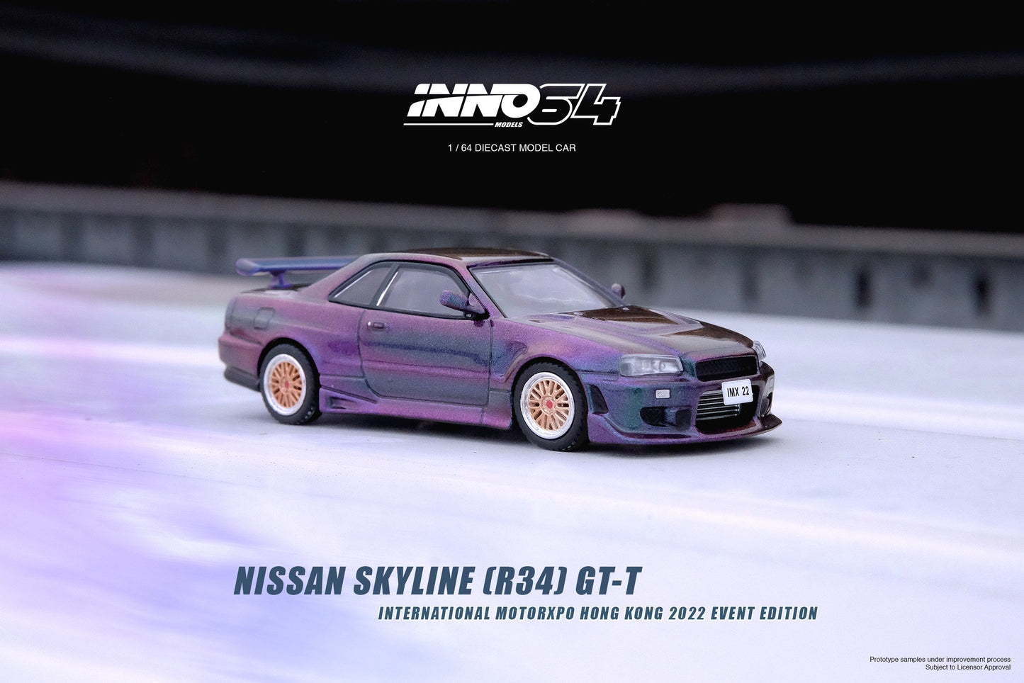 INNO64 1/64 NISSAN SKYLINE GT-R R34 GT-T HKIMX22 Event Model