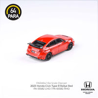 PARA64 1/64 2023 Honda Civic Type R FL5 Rallye Red LHD PA-55582