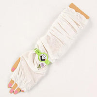 Arm Cover with Embroidery Rose - White 827815