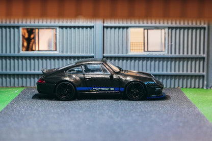 TARMAC WORKS HOBBY64 1/64 993 Remastered By Gunther Werks Black Carbon Fiber T64-TL054-BCF