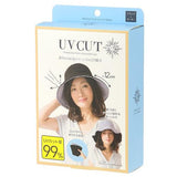 Sun Family UV CUT Series Foldable Reversible Hat - Black x Stripe