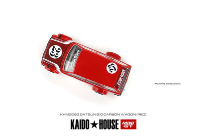 MINI GT x Kaido House 1/64 Datsun KAIDO 510 Wagon CARBON FIBER V2 (RED) KHMG063
