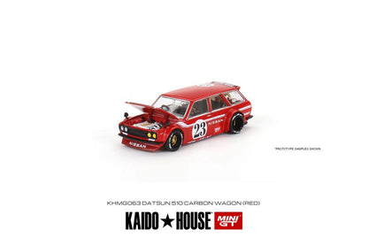 MINI GT x Kaido House 1/64 Datsun KAIDO 510 Wagon CARBON FIBER V2 (RED) KHMG063