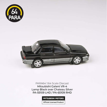 PARA64 1/64 1998 Mitsubishi Galant VR-4 Lamp Black over Chateau Silver LHD PA-55109
