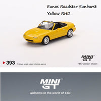 MINI GT 1/64 Eunos Roadster Sunburst Yellow RHD MGT00393-R